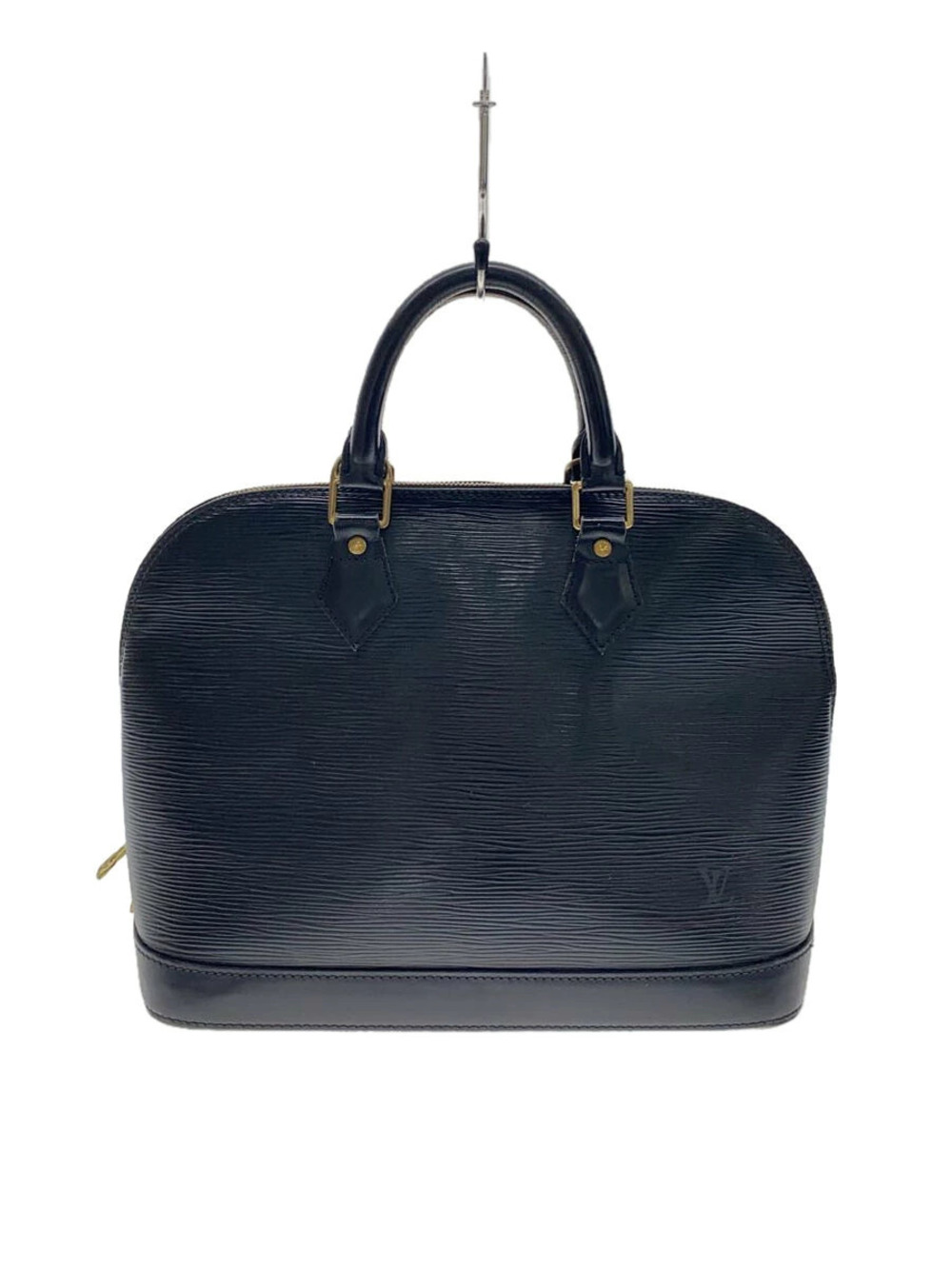 LOUIS VUITTON Alma Epi Leather Bag Black